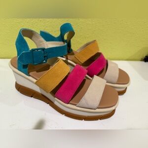 Sorel Joanie III Suede Wedge Sandals